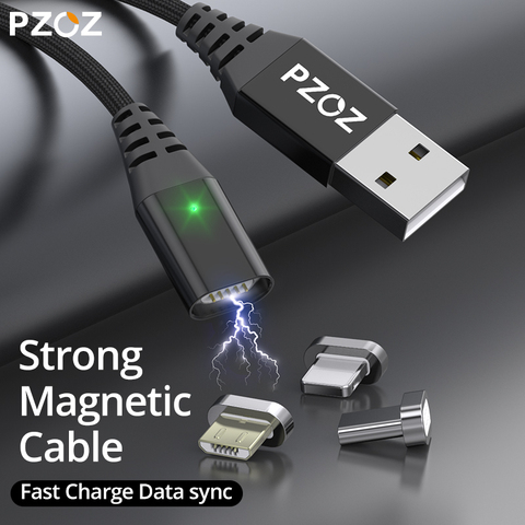 PZOZ Shop club câble magnétique exclusif Type C Micro USB C 8pin adaptateur de charge rapide téléphone Microusb type-c chargeur magnétique ► Photo 1/6