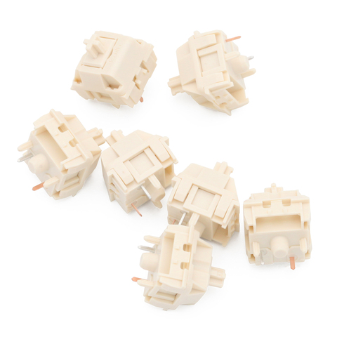 X-kailh Cream switch, commande linéaire RGB, 5 broches, 5 broches, RGB, 55g, commutateur tige mx, pour clavier mécanique rétroéclairé, 50m ► Photo 1/4