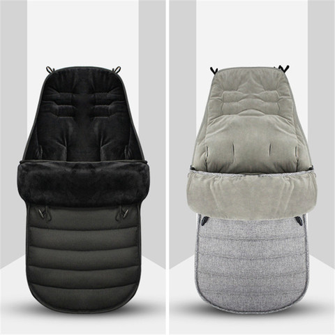 Hiver épais sacs de couchage chaud bébé sac de nuit enveloppe pour nouveau-né infantile coupe-vent poussette coussin chancelière landau ► Photo 1/6