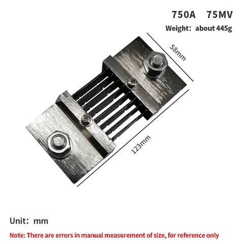 Compteur de courant shnt FL-2 750A 1000A/75mV, résistance de shnt externe DC pour ammètre numérique amp DC pointeur d'amperomètre 1 pièce ► Photo 1/6