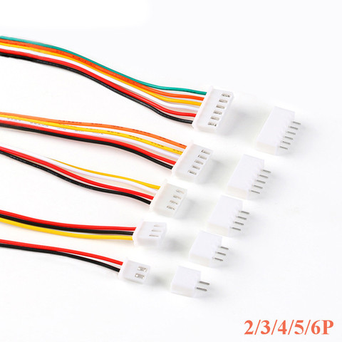 10 ensembles JST XH2.54 XH 2.54mm câble connecteur 2/3/4/5/6P broche pas mâle femelle prise 200MM 20cm fil 26AWG ► Photo 1/6