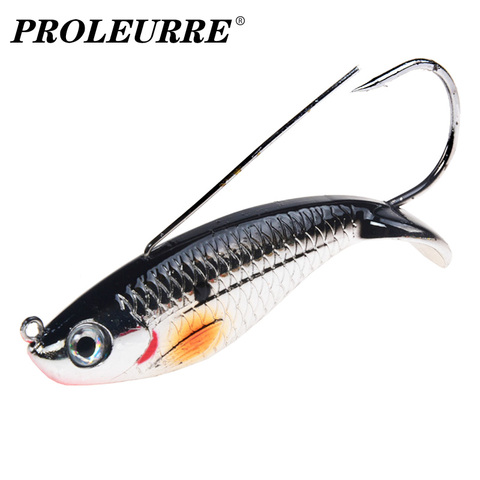 1 pièces hiver VIB leurre de pêche 8.5cm 21.2g Anti herbe pêche sur glace Wobbler artificiel dur appât Laser corps réaliste Isca matériel ► Photo 1/6