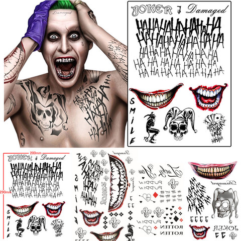 Tatouage halloween zombie cicatrice autocollants visage festival vampire tatouage hommes femmes imperméable tatoo garçons faux corps bras autocollant sexy ► Photo 1/6