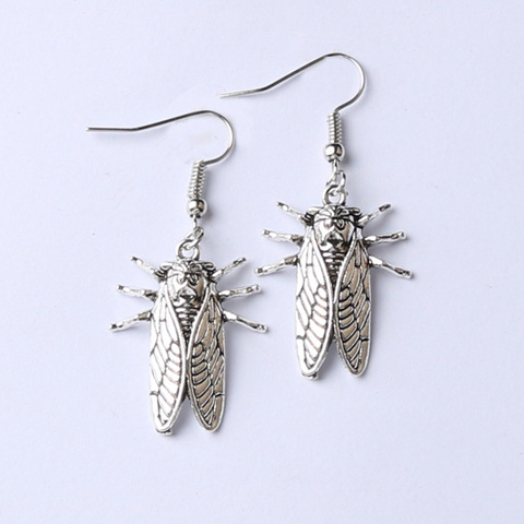 Boucles d'oreilles Cicada insecte porte-bonheur, nouveau Design, jolies boucles d'oreilles, bijoux pour filles ► Photo 1/2