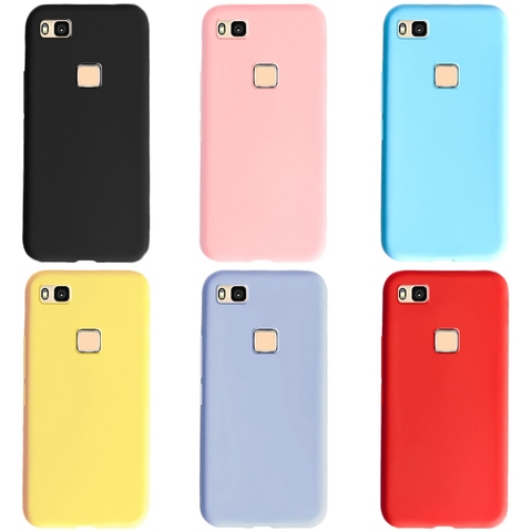 Coque arrière en Silicone souple pour Huawei, couleur bonbon, étui mince pour P9 lite, P9lite, P9 Lite, 2016 ► Photo 1/6