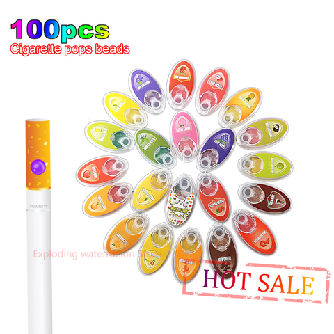 En gros 100 pièces Fruits Saveur Cigarette Pop Perles BRICOLAGE noir glace Menthol boule De Capsule Porte filtre Fumer Accessoires CADEAUX ► Photo 1/6