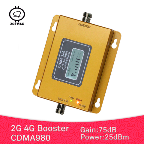 ZQTMAX – amplificateur de signal 2G 4G, 850 MHz lte, répéteur pour réseau de téléphonie Mobile, 75db à Gain élevé ► Photo 1/6