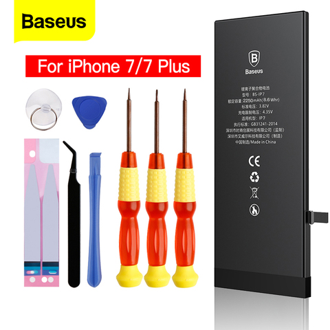 Batteries de téléphone portable d'origine Baseus pour iPhone 7 7plus 7plus batterie batterie de remplacement de batterie haute capacité pour iPhone 7 p ► Photo 1/6