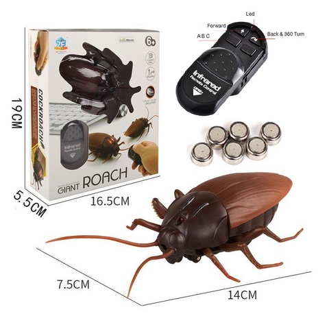 Jouet de cafard électrique RC, fausse araignée, télécommande robotique, fourmi, Halloween, noël, Mini cadeau pour adulte, farce d'insecte ► Photo 1/6