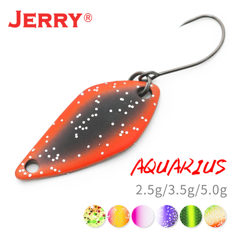 Jerry 2.5g 3.5g 5g petites micro cuillères de pêche truite cuillère leurres pêche spinner appât deux côtés couleur ► Photo 1/6
