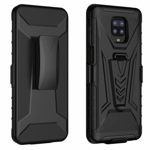 Coque de protection résistante aux chocs avec Clip de ceinture, étui robuste pour Xiaomi Redmi Note 9S/ Note 9 Pro ► Photo 1/6