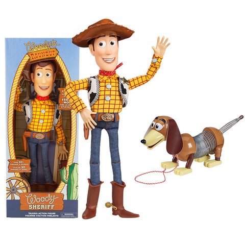 Figurines de Disney Toy Story 3 4, 40CM, jouet parlant Woody Jessie, modèle extensible Slinky Dog, Collection limitée, jouets, cadeau pour enfants ► Photo 1/6