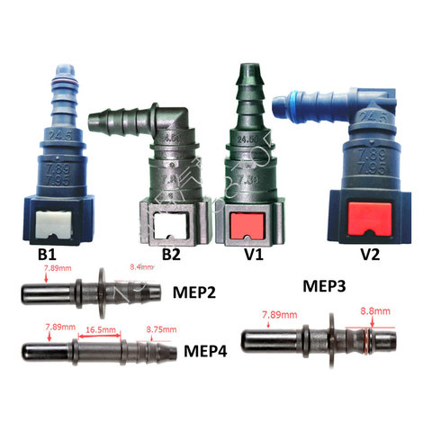 Connecteur rapide pour tuyau de carburant essence diesel, 7.89 femelle/mâle, connexion rapide de filtre à urée, ID6, 3/8 ► Photo 1/6