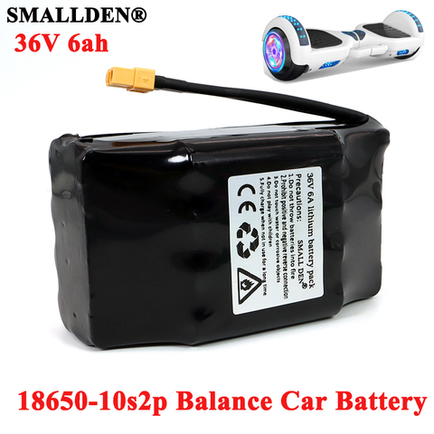 36V 6Ah haut drain 2 roues scooter électrique auto équilibrage batterie au lithium pour auto-équilibrage s'adapte 6.5 