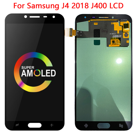 SUPER AMOLED J400 LCD pour Samsung Galaxy J4 2022 J400 J400F J400G LCD écran tactile numériseur assemblée SM-J4 2022 LCD ► Photo 1/6