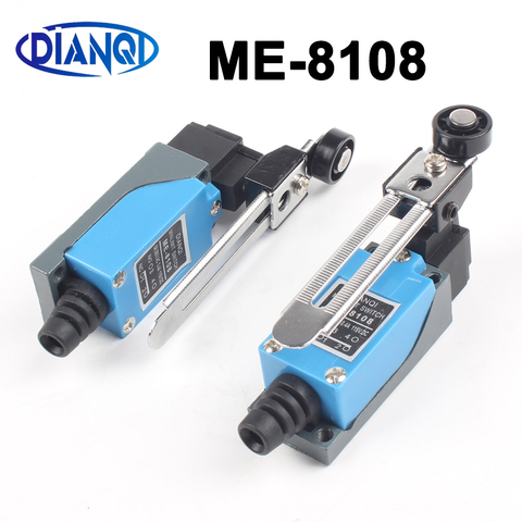 DIAN QI ME ME-8108 interrupteur de fin de course rotatif réglable bras de levier Mini interrupteurs de fin de course TZ-8108 AC250V 5A NO NC ► Photo 1/4