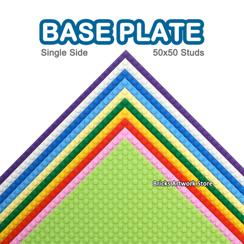 Plaque de Base de qualité 50x50 points, Compatible avec les blocs de construction Standard, bricolage, 40x40cm, briques éducatives, jouets pour enfants ► Photo 1/6