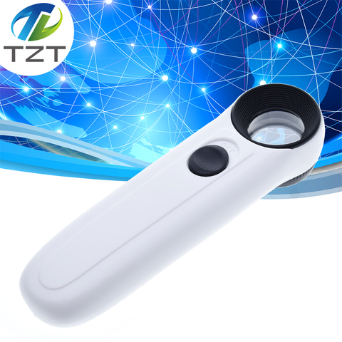 TZT – Loupe de poche Portable 15X, outil de poche Portable professionnel avec 2 ► Photo 1/6