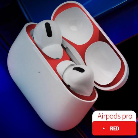 Autocollant anti-poussière en métal, 1 pièce, protection de la peau, étui, accessoires pour écouteurs AirPods Pro, nouveau ► Photo 1/6