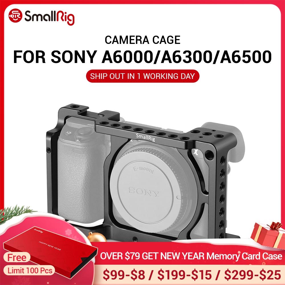 SmallRig – Cage de caméra DSLR pour Sony Alpha A6300/pour Sony Alpha A6000/Nex-7, avec support de chaussure pour Microphone et Flash ► Photo 1/6