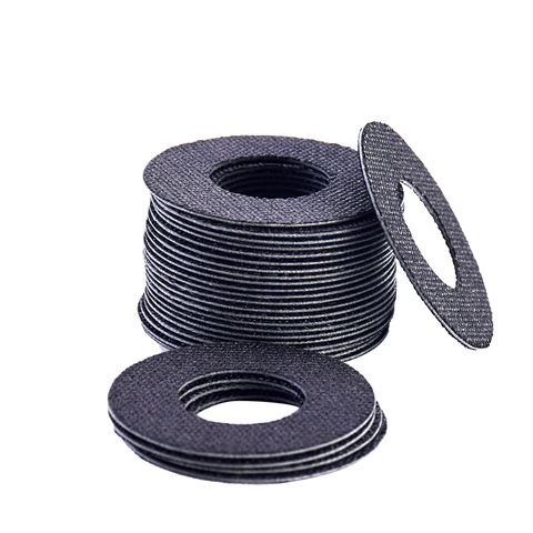 Carbontex – rondelles de frein pour moulinet de pêche, en Fiber de carbone, avec anneau de 0.7mm, 10 pièces ► Photo 1/6