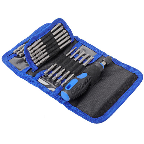 Phillips Multifunctional Lengthening Screwdriver Set Slotted Electric Screwdriver Hand Tool Set 24 in 1 ► Photo 1/6