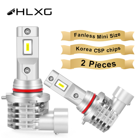 HLXG avec Corée CSP puces H7 LED Ampoule H4 Voiture Phare Kit H11 H8 H9 Brouillard Lampe mini Lampe frontale 12V 9005 HB3 9006 HB4 LED H7 ► Photo 1/6