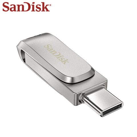 SanDisk – clé USB 3.1 Ultra luxueuse, support à mémoire de forme Type C, métal de 1 to, idéal pour un ordinateur portable ou un téléphone, Original ► Photo 1/6