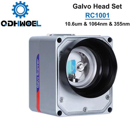 Scanner galvanomètre 10mm avec alimentation électrique, tête Galvo à balayage Laser RC1001 RC1001-R Fiber, 10.6um & 1064nm & 355nm ► Photo 1/6