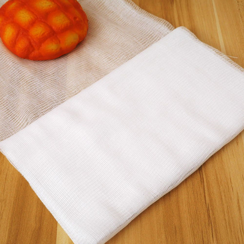Grand coton blanc gaze mousseline fromage tissu beurre fromage enveloppement tissu Tofu gaze cuisine fromage râpe maison outil 182*91cm ► Photo 1/6
