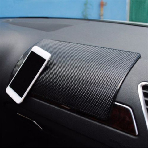 Tapis antidérapant de voiture Auto Silicone intérieur tableau de bord téléphone anti-dérapant tapis de rangement tampons ► Photo 1/6