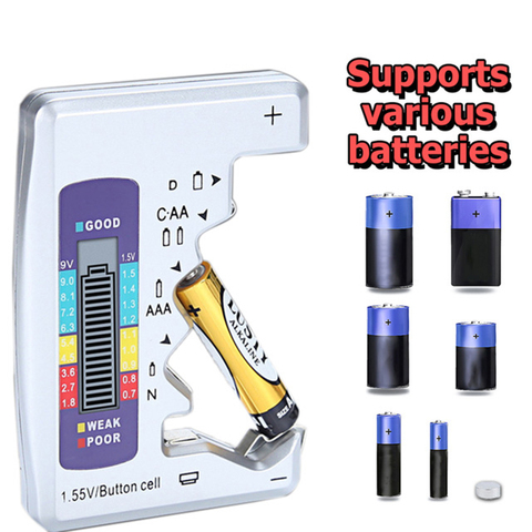 Testeur numérique de batterie écran LCD C D N AA AAA 9V 1.5V pile bouton capacité de la batterie vérifier le détecteur capacité outil de Diagnostic ► Photo 1/6