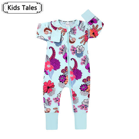 Bébé barboteuses bébé garçon vêtements floraux bébé filles vêtements dessin animé enfants tenues nouvelle mode infantile combinaison Roupas Bebes automne ► Photo 1/6