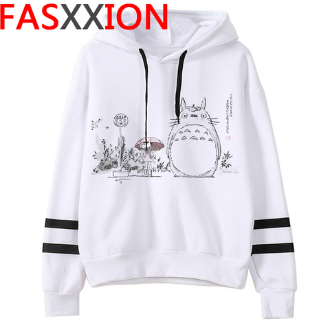 Totoro Studio Ghibli vestes à capuche femmes Miyazaki Hayao graphique drôle Kawaii Harajuku dessin animé Ullzang sweats Anime à capuche femme ► Photo 1/6