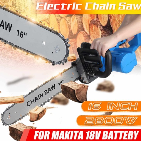 Makita – scie à chaîne électrique sans fil, 16 pouces, 2800W, moteur sans balais, outils électriques pour le travail du bois, batterie 18V ► Photo 1/6