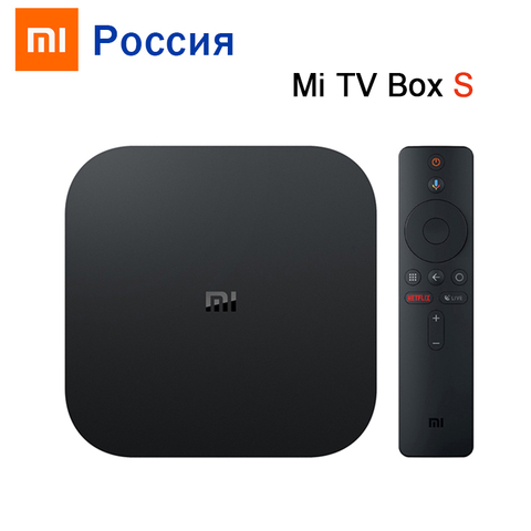 Boîte S 4K HDR Android TV 8.1 Ultra HD 2G 8G WIFI Google Cast Netflix IPTV décodeur Mi Box 4 lecteur multimédia d'origine mondiale ► Photo 1/6