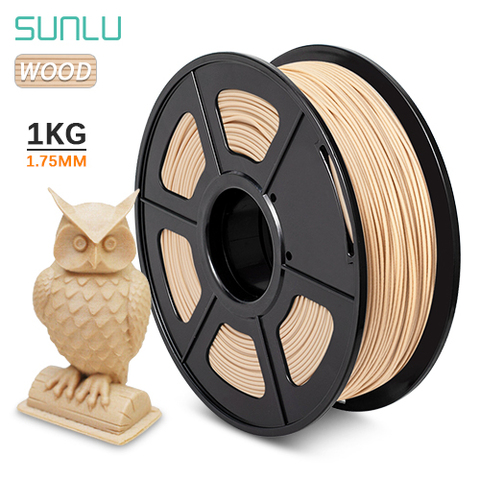 SUNLU – Filament PLA pour imprimante 3D, 1KG, 1.75MM, pour bois, Non-toxique, fournitures de Sublimation, effet similaire ► Photo 1/6