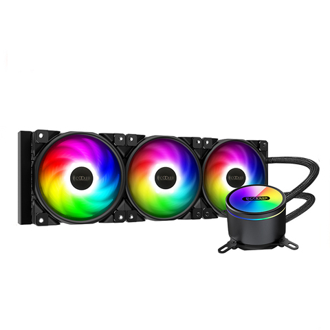 Pccooler GI-CX360/240 CPU refroidisseur d'eau 120mm 5 V/3PIN adressable RGB ventilateur CPU refroidissement liquide pour Intel 115x2011 2066 AMD TR4 AM4 ► Photo 1/5