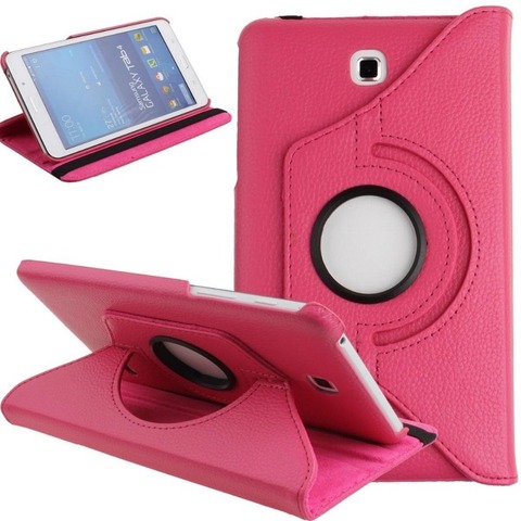 Housse de protection en cuir PU, étui rotatif à 360 degrés pour tablette Samsung Galaxy Tab 4 7.0 T230 T231 T235 SM-T230 SM-T231 7 pouces ► Photo 1/6