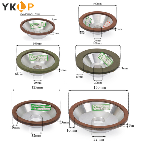 Disque pour affûteur de coupe en carbure, 75/100/125/150mm, 1 pièce, 120/150/180/240/320/400 # ► Photo 1/6