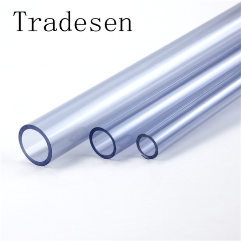 Tube PVC transparent, 2 pièces, 50cm, tuyau PVC, pour Aquarium, alimentation en eau, 2 pièces, 50cm ► Photo 1/1