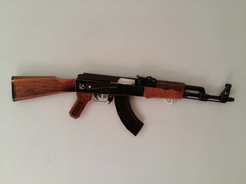 Fusil d'assaut AK47, échelle 1:1, puzzle artisanal, jouets faits à la main, Kit modèle en papier à monter soi-même ► Photo 1/5