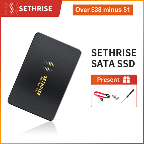 Sethrise Disque dur SSD interne sethrise 60G/120G/128G/240G/256G/480G/512G/G/1T lecteur SSD SATA3.0 pour ordinateur de bureau et ordinateur portable ► Photo 1/6