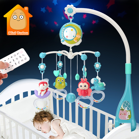 Bébé Mobile hochets jouets 0-12 mois pour bébé nouveau-né berceau lit cloche bambin hochets carrousel pour lits bébé Musical jouet cadeau ► Photo 1/6