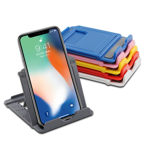 Support de téléphone support de bureau pour votre téléphone portable trépied pour iPhone Xsmax 12 Huawei Xiaomi Mi 9 support de support de bureau pliable en plastique ► Photo 1/6