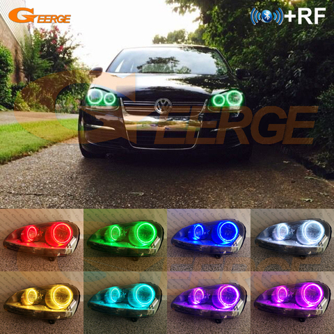 Pour VOLKSWAGEN VW golf 5 V mk5 2004 2005 2006 2007 2008 2009 Ange Yeux Multi-Couleur Ultra lumineux RGB LED Ange Yeux kit ► Photo 1/1