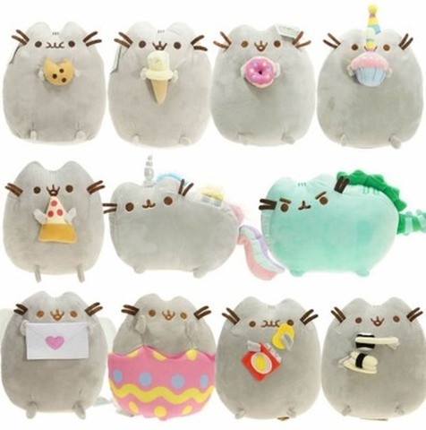 18CM Sushi chat jouets en peluche beignets chat Kawaii Cookie glace arc-en-ciel Style peluche doux animaux en peluche jouets pour enfants enfants cadeau ► Photo 1/6