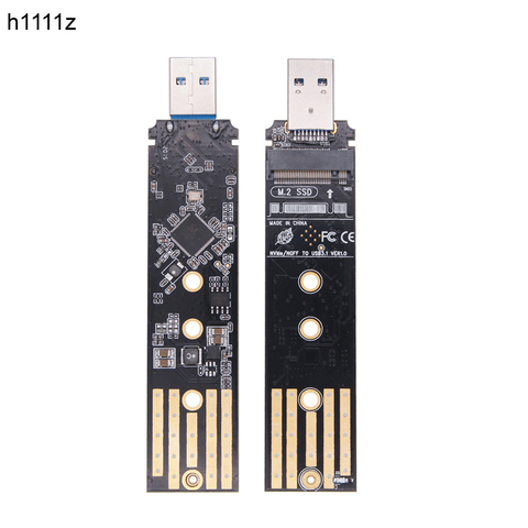 RTL9210B Double Protocole SSD Boîtier USB C M.2 NVME PCIe NGFF USB3.1 GEN2 10GBPS M2 BOÎTIER SSD ADAPTATEUR Pour 2230/2242/2260/2280 SSD ► Photo 1/6