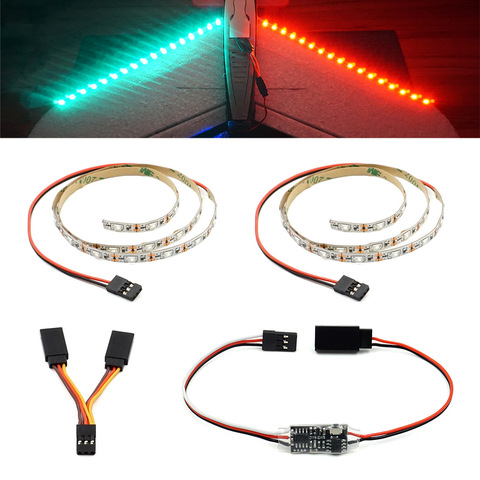 Bande lumineuse LED télécommandée, pour avion à aile fixe RC, Drone, aile AR, ZOHD, Talon, orbite, Skyhunter ► Photo 1/6