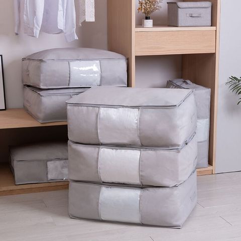 Luluhut tissu Non tissé couette sac de rangement housse rangement couette sous lit rangement totes rangement de couette placard couverture organisateur ► Photo 1/6